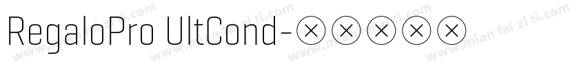 RegaloPro UltCond字体转换